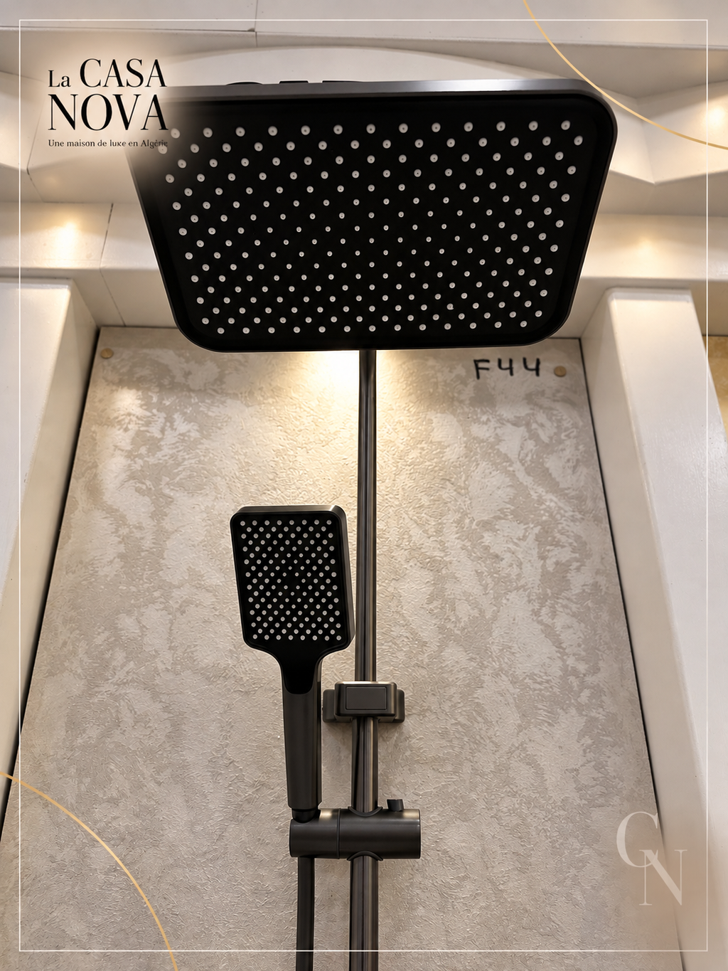 Colonne de douche Glass – Piano 4 fonctions