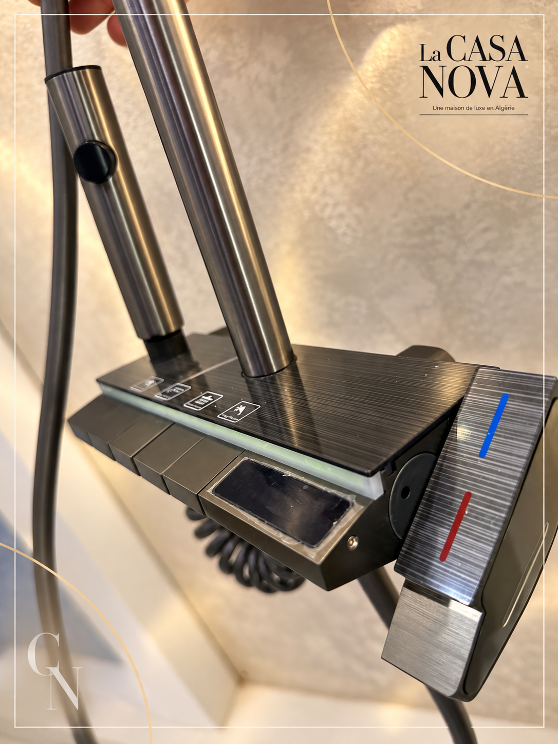 Colonne de douche Glass – Piano 4 fonctions