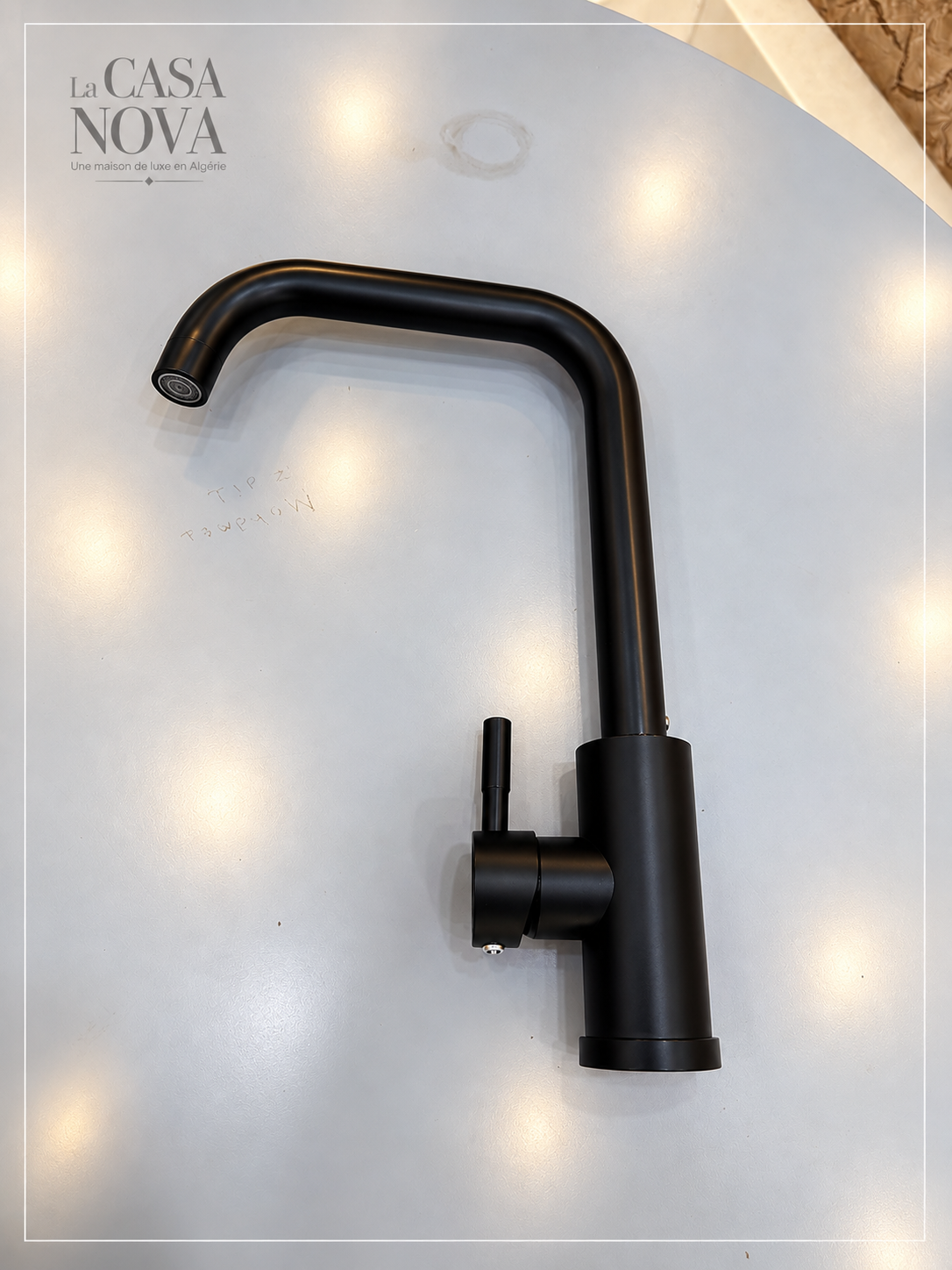Pack 4 Pieces  –  Colonne Piano Aluminium + Mitigeur Lavabo + Mitigeur Cuisine + Douchette Toilette